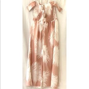 Blithe pink / ivory romper